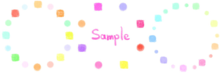 SDGsイメージのカラフルな色相環のような円形の装飾フレーム © 色音符