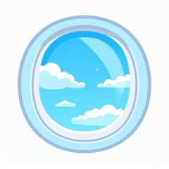 Airplane Window View Icon