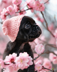 A Cute Dog You have never seen in Vintage Lace Dress.