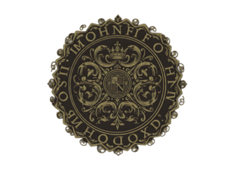 Gold Seal Illustration On A Transparent Background Antique Vintage Design