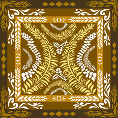 gold floral background