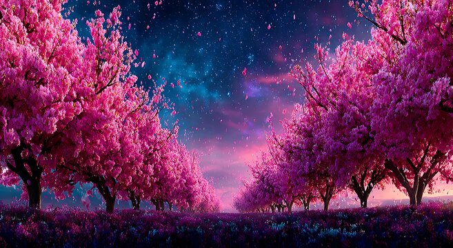 Glowing purple magic circle in the darkness. - Powered by Adobe