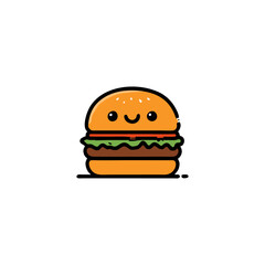 hamburger isolated on white