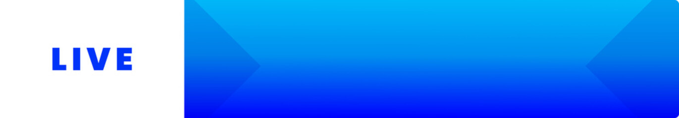 Live Lower Thirds Blue