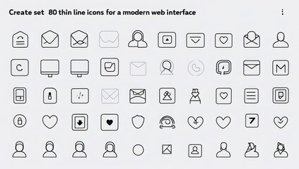 set of vector icons