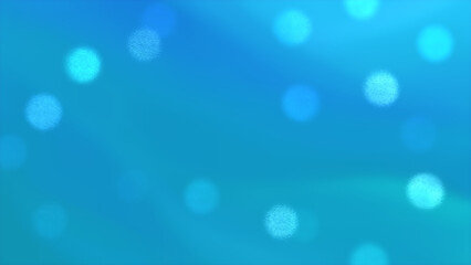 水中で泡がきらきらと玉ボケするイルミネーションの背景イラスト