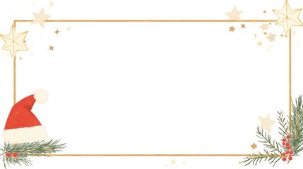 Obraz premium Elegant festive christmas frame