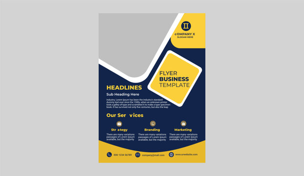 Modern business flyer design