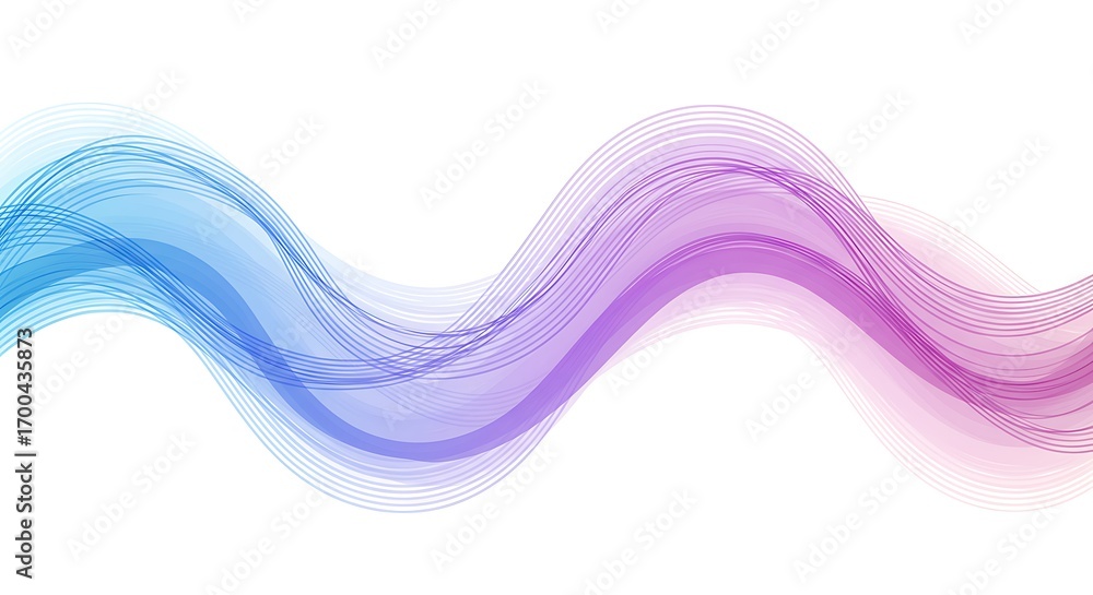 Poster abstract flowing wave background isolated on white background modern colorful gradient wave lines wi