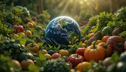 World Food Day concept with copy space area for text
