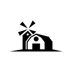 modern barn logo icon vector in flat style design