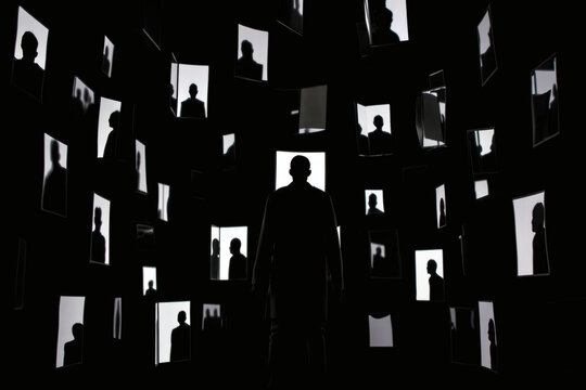 Hong Kong map flag animation with a silhouette of a business woman and family, with a black vector city icon design