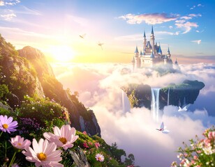 Fototapeta premium view above the clouds