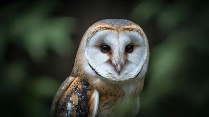 Barn Owl Portrait Nature's Gaze