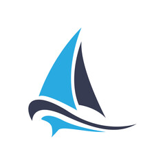 Ship logo icon illustration