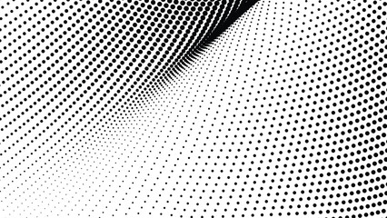 Black and White Halftone Abstract Background for Modern Digital Graphic Design and Creative Visual Artwork