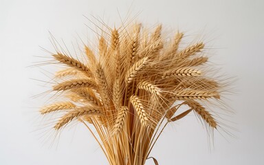 Fototapeta premium Bunch of wheat isolated on white background