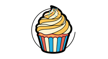 Delicious Cupcake Illustration A Sweet Treat Design