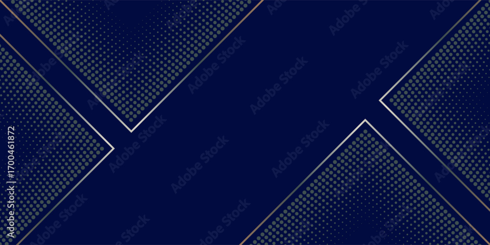 Aufkleber 3d blue techno abstract background overlap layer on dark space with glowing dots shape decoration. m