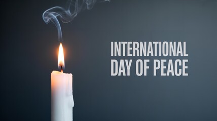 Candle lit for international day of remembrance and tribute to victims of terrorism
