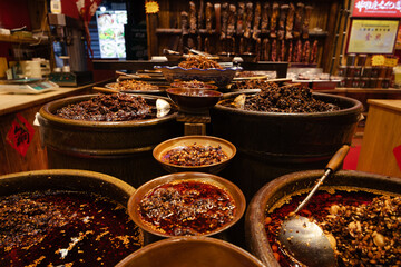 Close up of asian spices