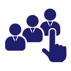 Business or organisation management icon. Containing manager, teamwork, strategy, marketing, business, planning, training, employee icon. Solid icon vector collection. Eps 10. 