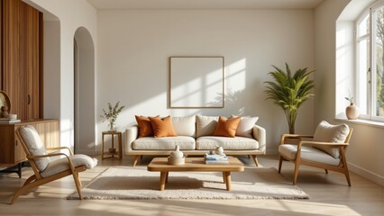 Bright Minimalist Living Room Interior