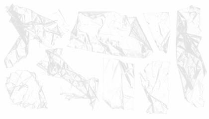 PNG transparent plastic torn edges with reflective light and texture detail, isolated on white background, perfect for packaging, industrial, design, and creative projects.