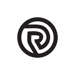 Obraz premium Stylish Graphic R Emblem for Branding