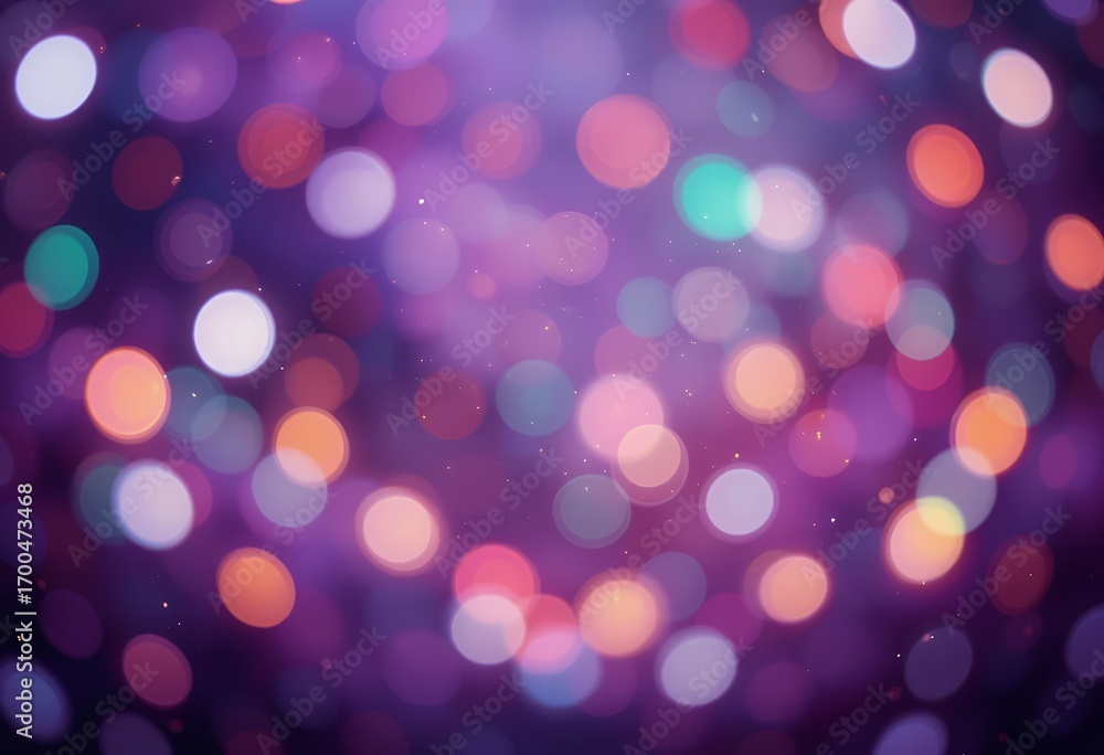 Poster abstract colorful bokeh lights creating a vibrant and dynamic blurred background effect at night