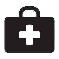 Vector art of first aid kit for emergency medical assistance