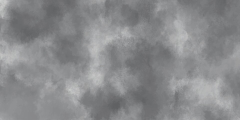 Black and white clouds background. watercolor hand painted design by brush. vintage retro grunge old paper texture.