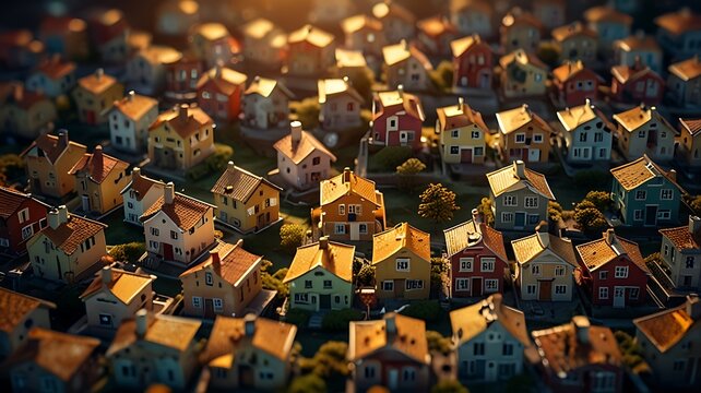 High resolution cinematic overhead image of minimal elements