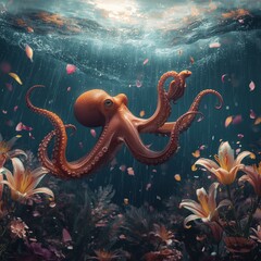 jellyfish in the sea