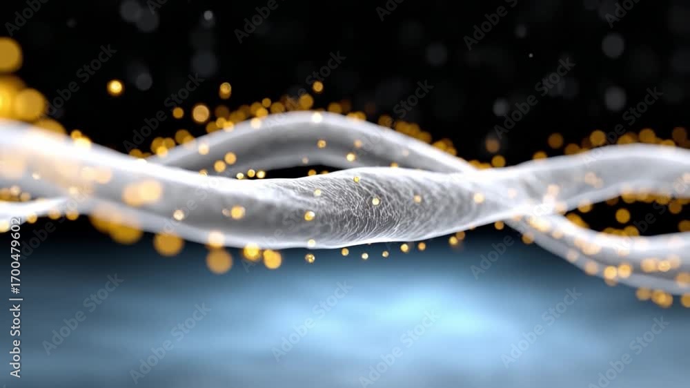 Aufkleber abstract strand in motion: an artistic, close-up view captures a softly blurred, abstract representa