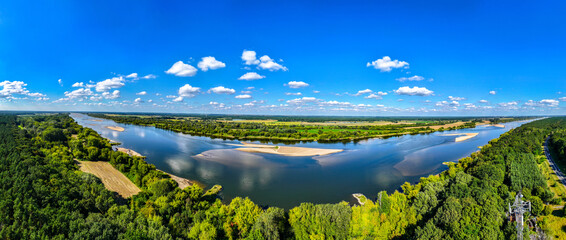 Vistula River Panorama Landscape, Poland