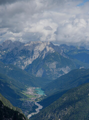 Naklejka premium view from the mountain