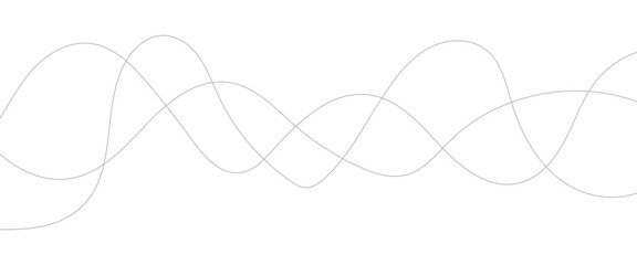 Abstract thin gray and white wavy lines background. Abstract wavy curve line background.