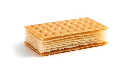 Savory cracker sandwich with layers of filling