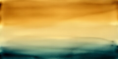 Fototapeta premium Abstract gradient of warm amber tones meeting cool teal and green hues in a soft blend