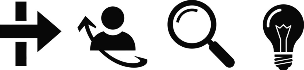 Abstract swirling white shapes and eye-like orb on dark expanse silhouette