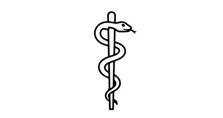 Rod of asclepius symbol, a powerful emblem of medicine and healing
