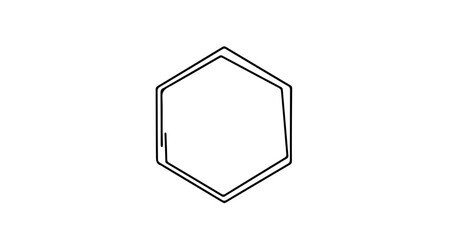 Hand drawn hexagon shape, a simple geometric figure with six sides