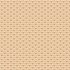 Interlocking Circle Grid – Light Brown Geometric Pattern on Beige Background