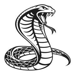 Fototapeta premium Striking Cobra Snake Vector Illustration.