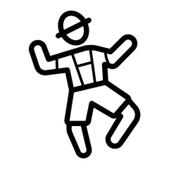 Dancing man icon