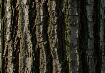 detailed tree bark texture with moss green organic pattern