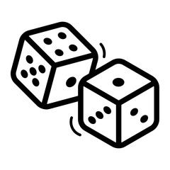 Dice game icon