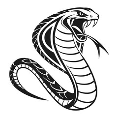 Fototapeta premium Stylized Cobra Snake Vector Illustration.
