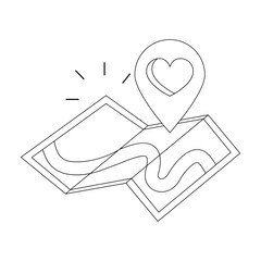 Icon for invitations wedding party married couples ring doodle vector illustrations line art simple